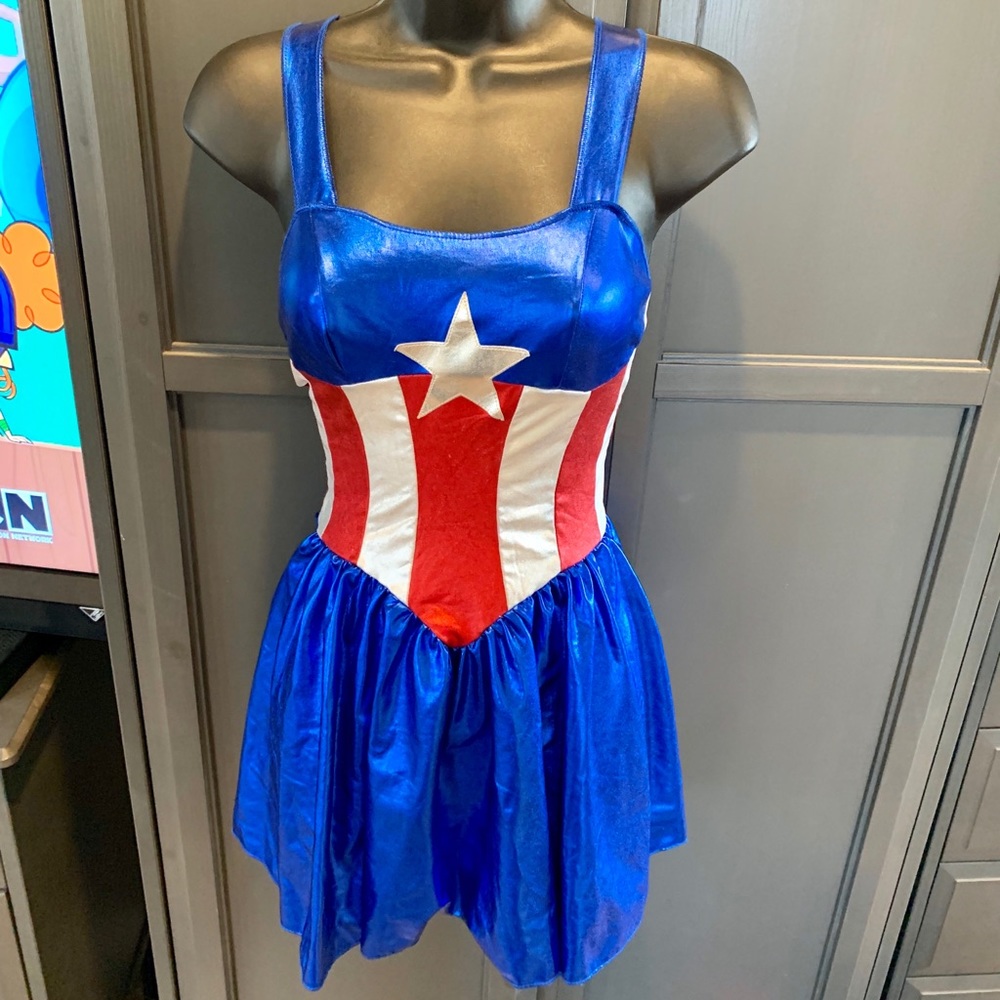 🦋 Captain America Marvel Costume Dress!